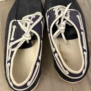 Gucci | Shoes | Gucci Blue And White Loafers With Moctoe 